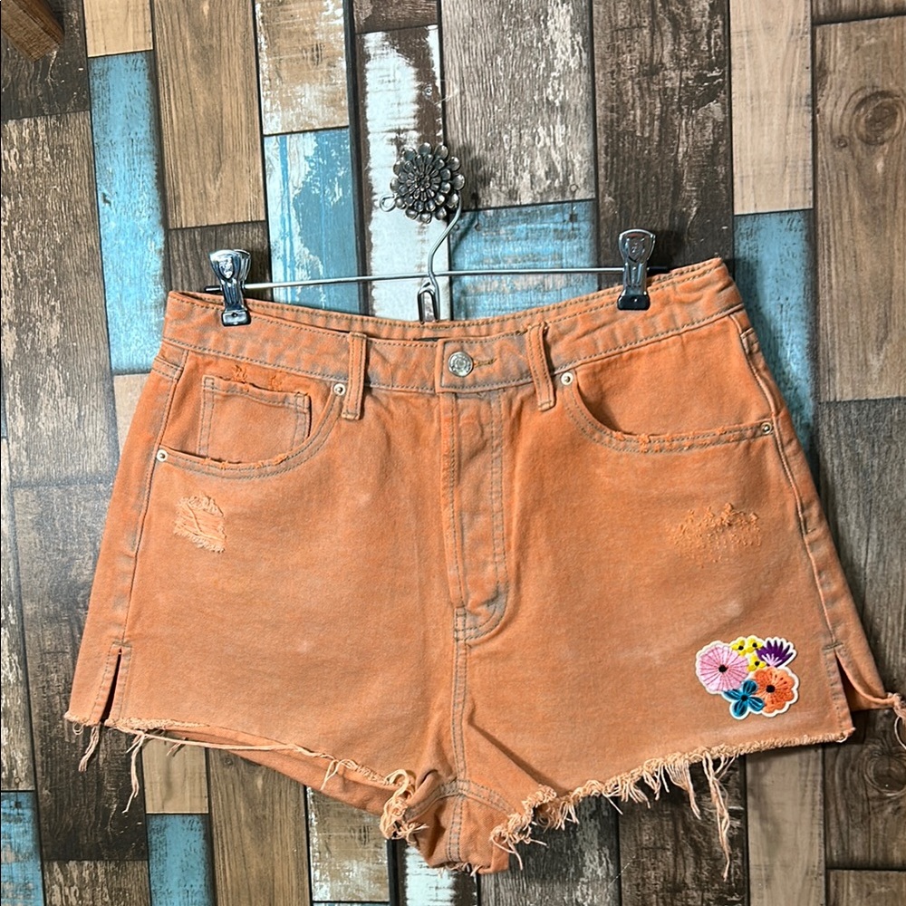 Wild fable Orange Dyed Women's Shorts